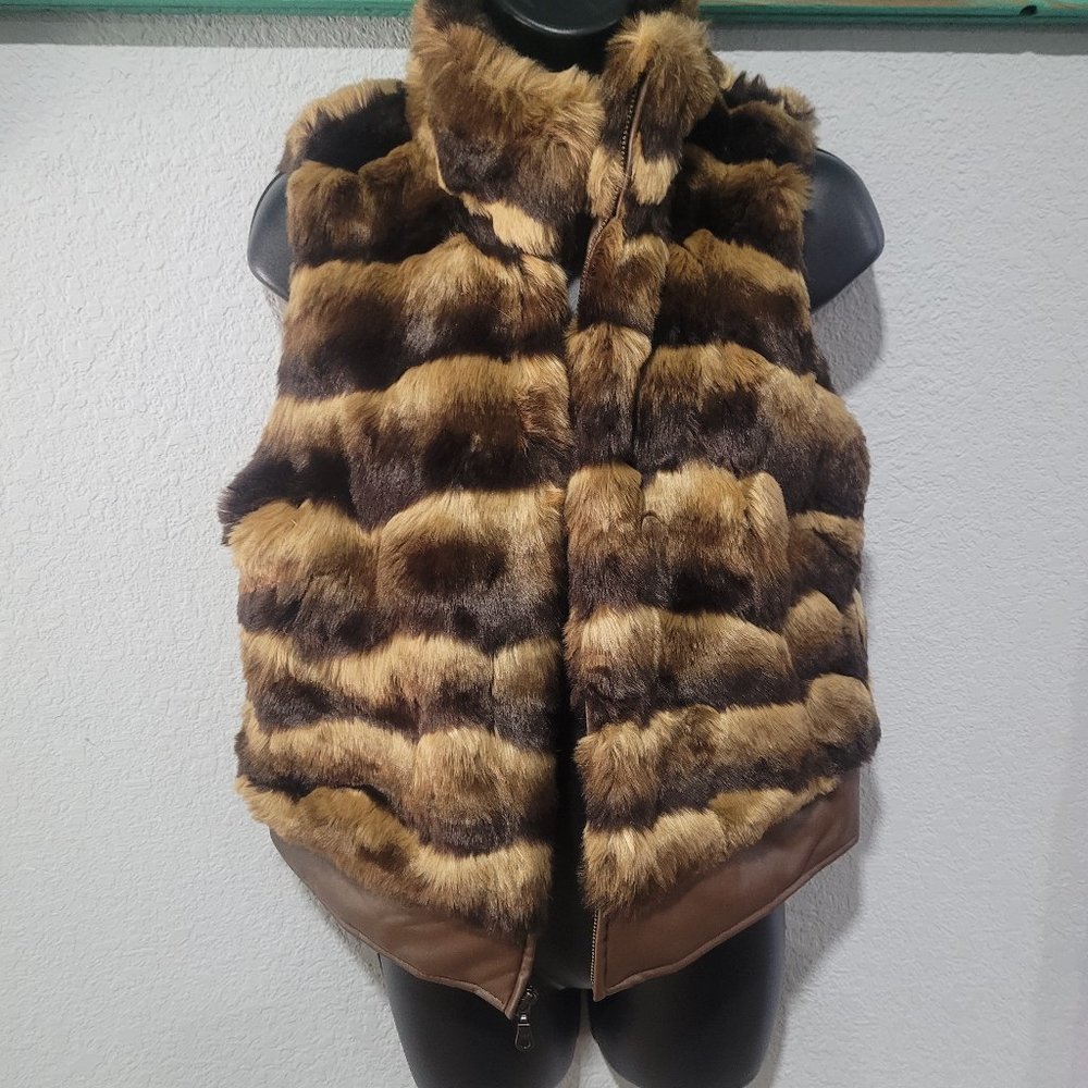 Brand new faux fur vest